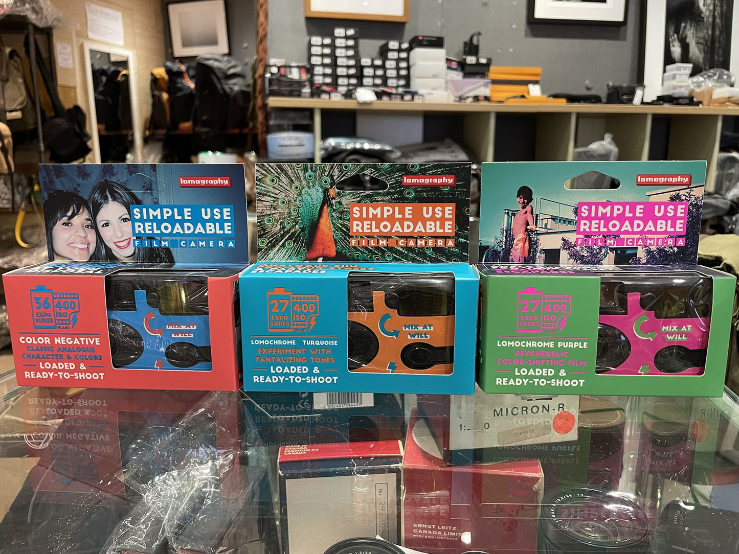 Lomography Simple Use Reloadable Film Camera Lomochrome Turquoise