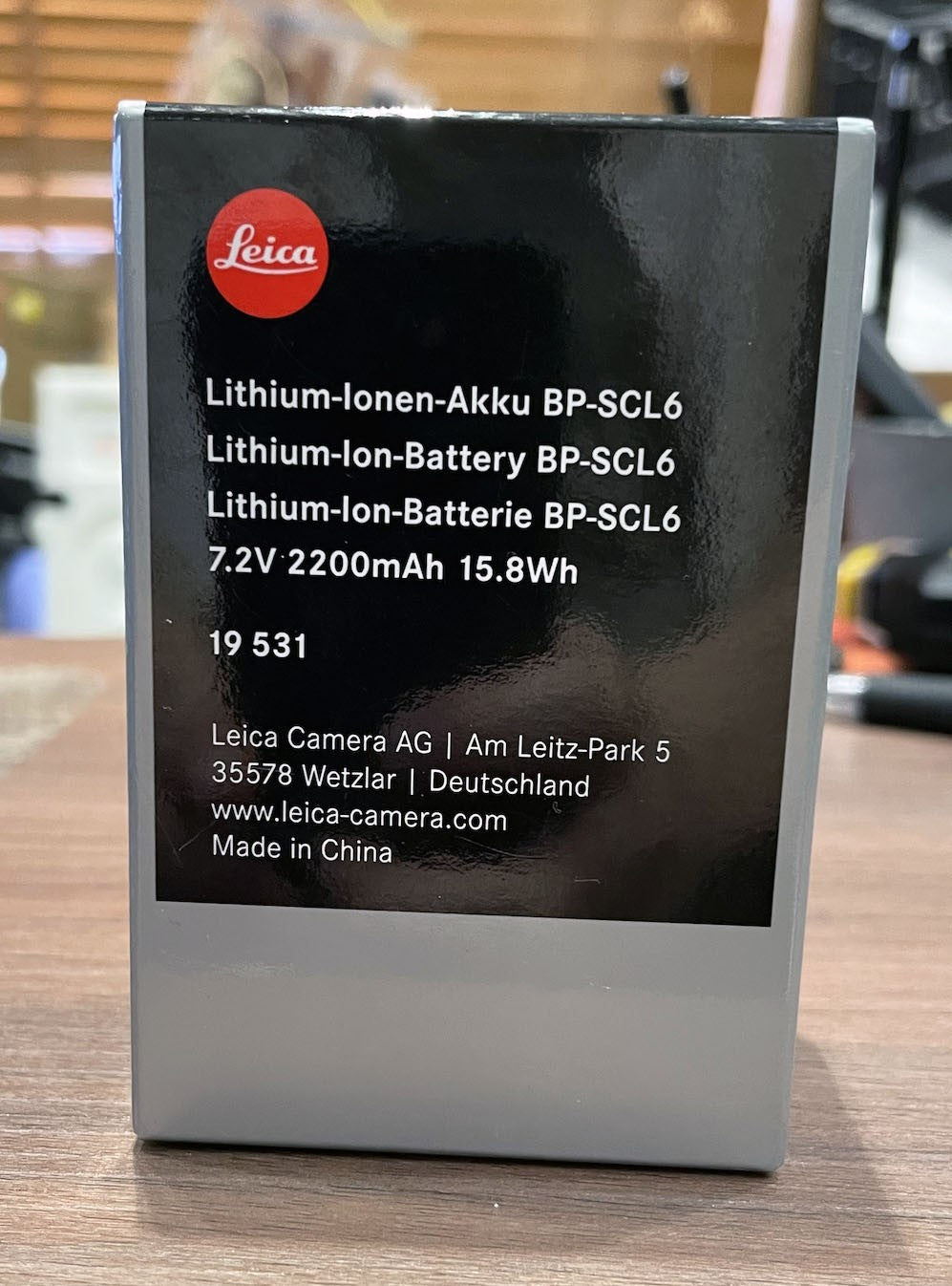 Leica Lithium-Ion Battery Battery BP-SCL6 for Q3 (19531)