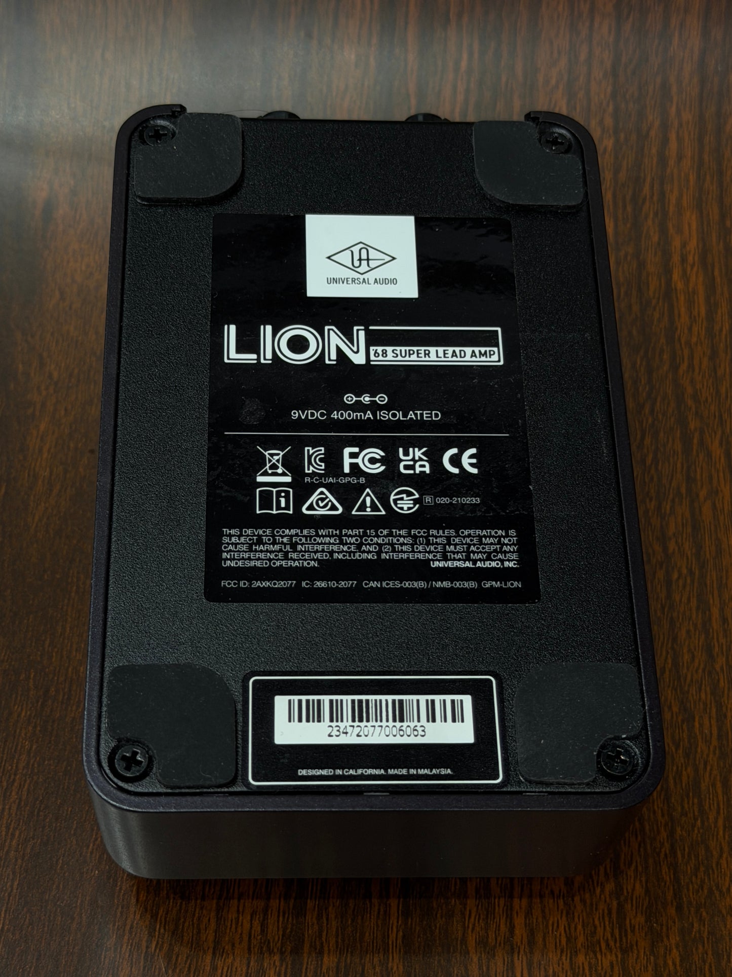 Universal Audio UAFX Lion '68 Super Lead Amp Guitar pedal