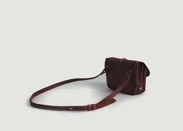 Bleu De Chauffe:Mini Postier Pastel Bag (Dark Brown)