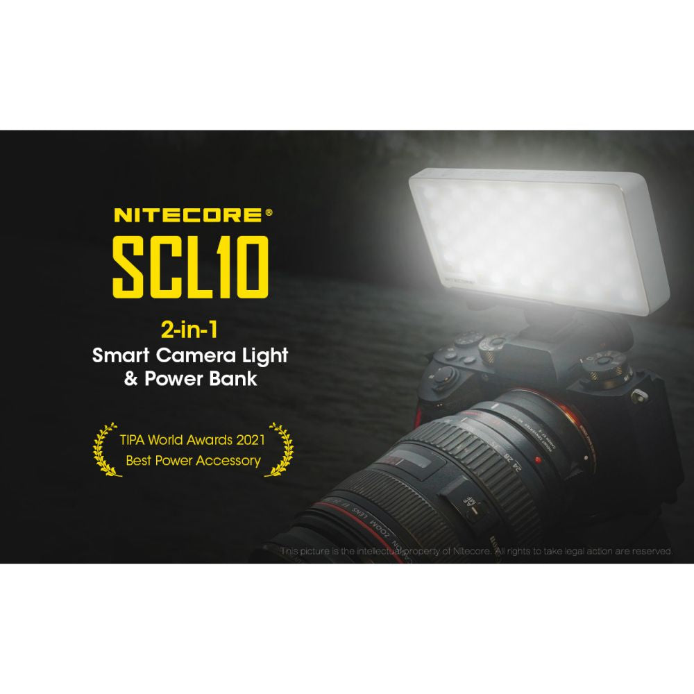 Nitecore SCL10 2-in-1 Smart Camera Light &Power Bank