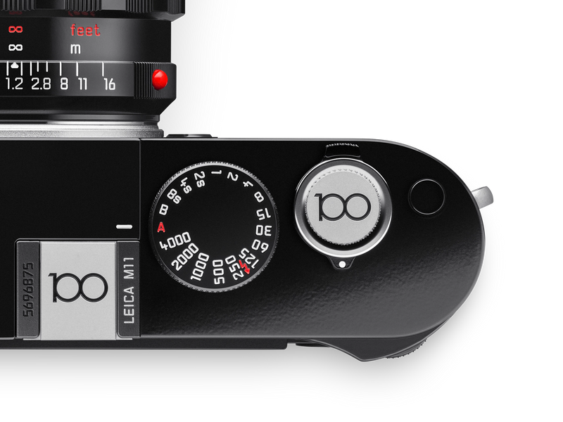 Leica Soft Release Button 100 Silver Chrome Plated Brass 19692