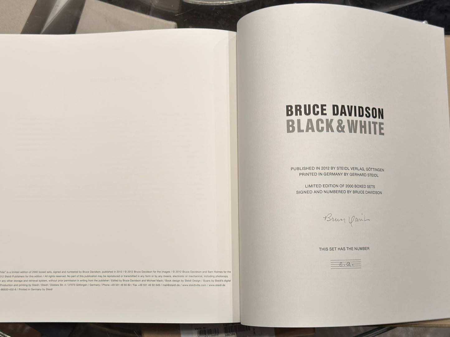 bruce davidson black & white steidl )signed artist’s proof