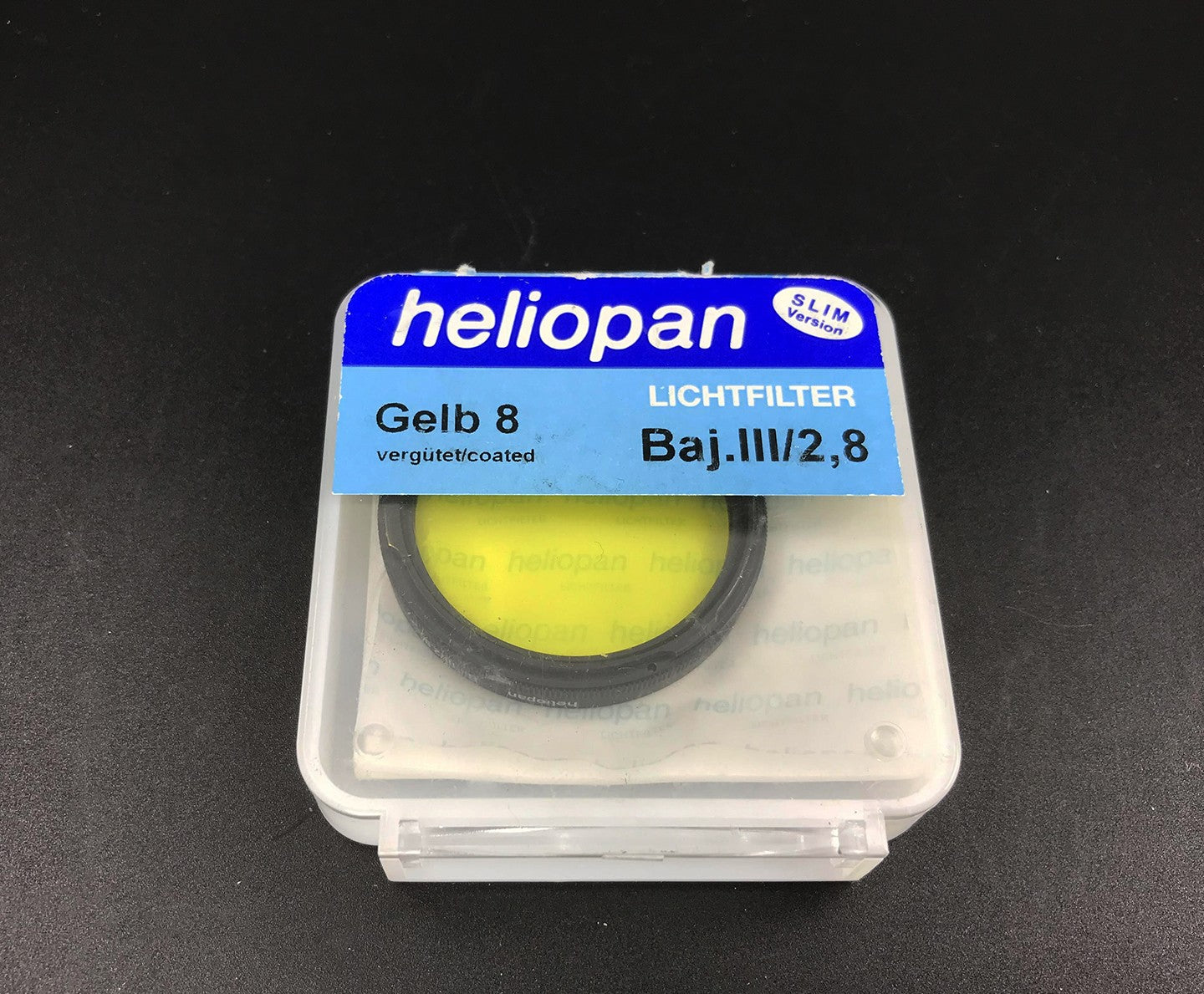 Heliopan Lightfilter Gelb 8 39mm Yellow Filter (BRASS)