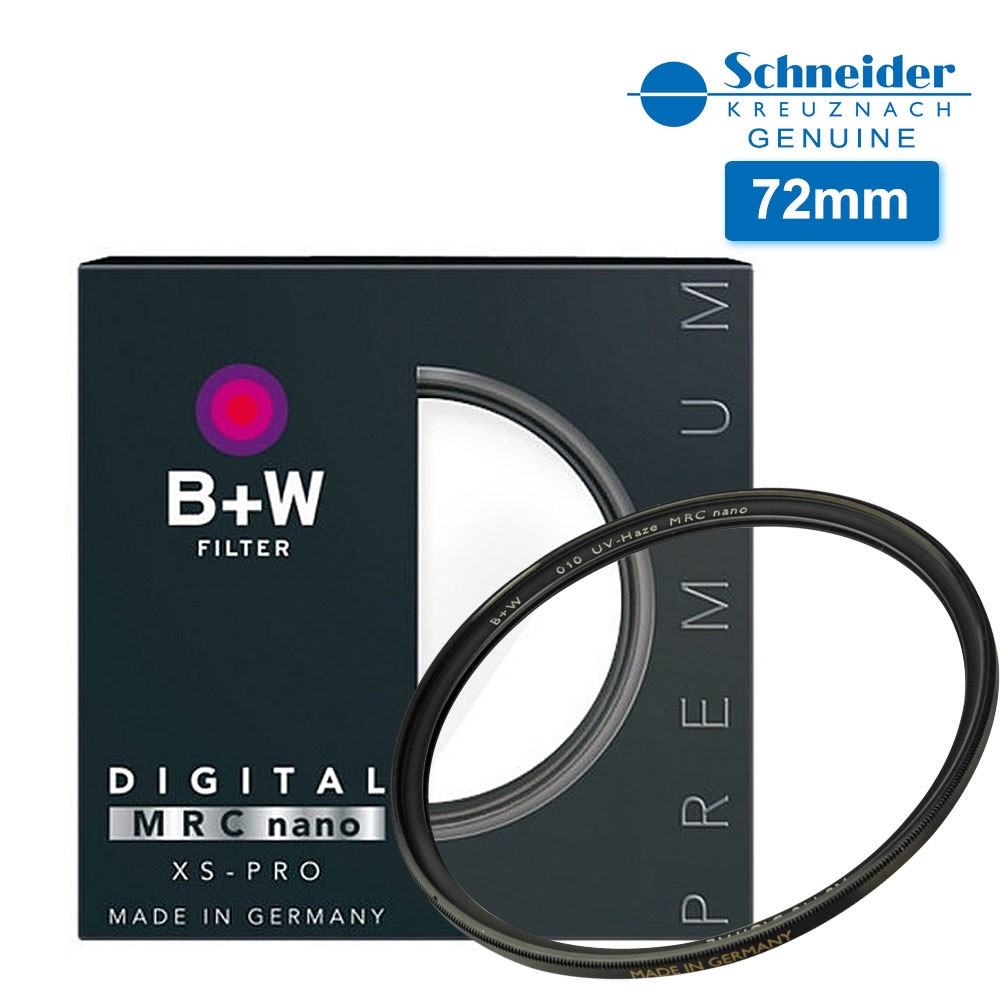 B+W MRC NANO UV-HAZE 72mm Filter 010