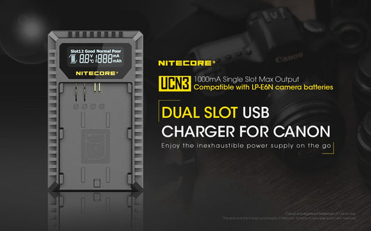 Nitecore UCN3 USB Charger For Canon