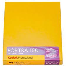 Kodak 4 x 5 Portra 160 Color Film (10 Sheets) 4x5"