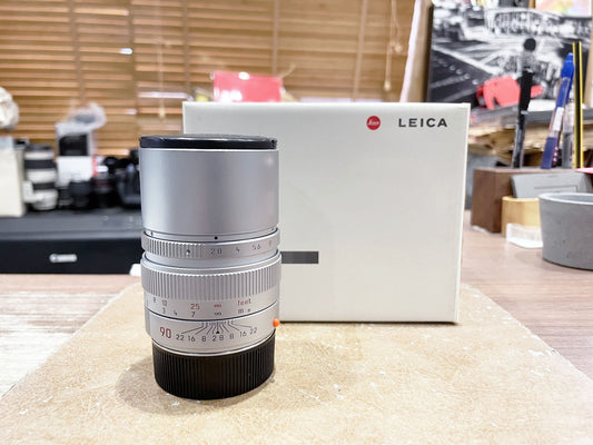 Leica Elmarit-M 90mm F/2.8 Last Version Silver Chrome