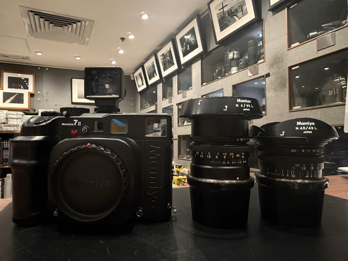 Mamiya 7 II Black Medium Format Rangefinder Camera with 65mm f/4 & 43mm f/4.5 Lenses