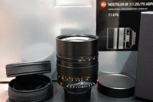 Leica Noctilux-M 75mm F/1.25 Asph Black 11676 #4693653