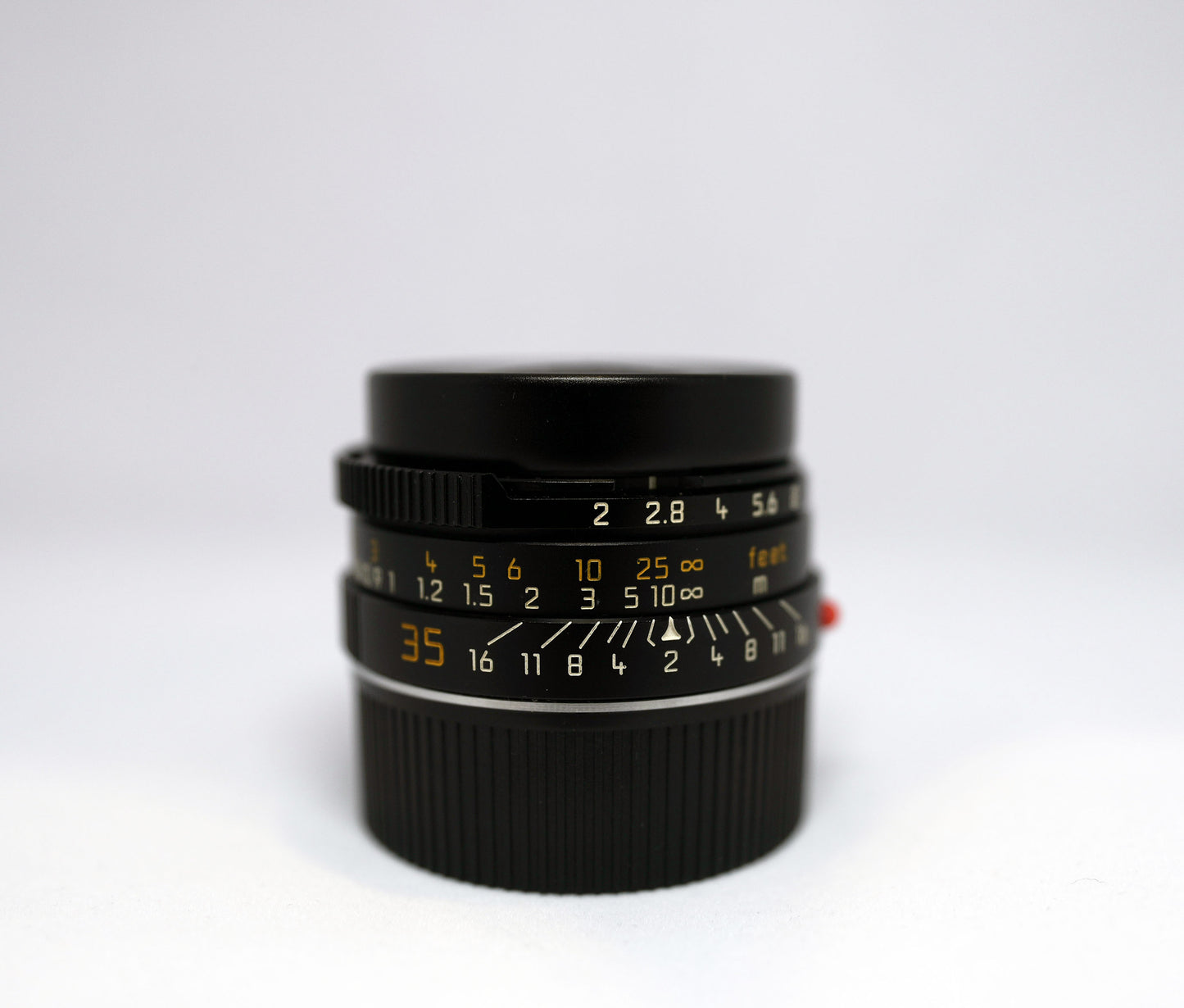 Leica Summicron 35mm F/2 Black (7 Elements) with hood and box #3604809