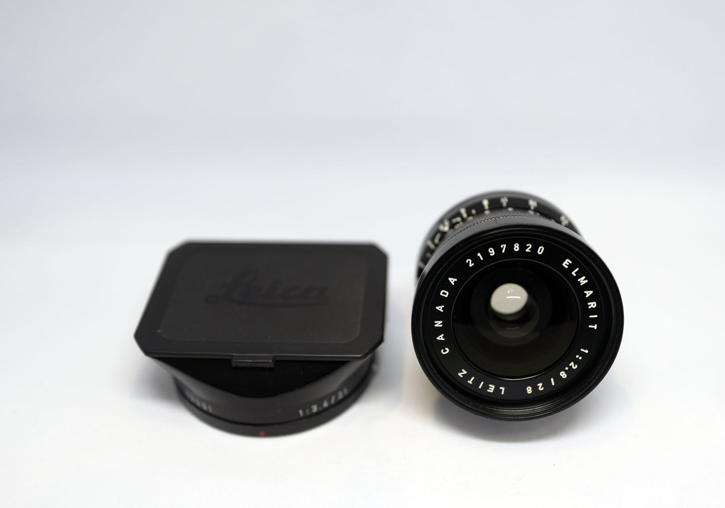 Leica Elmarit 28mm F/2.8 v1 Red Canada (re-Painted Black Paint) 9 elements 九枚玉 九妹 #2197xxx