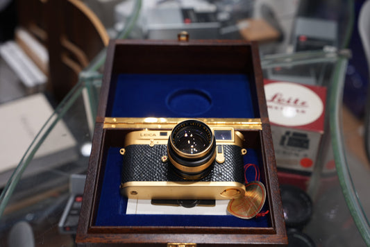 Leica M4-2 Film Camera Gold With Summilux-M 50mm F/1.4 Gold