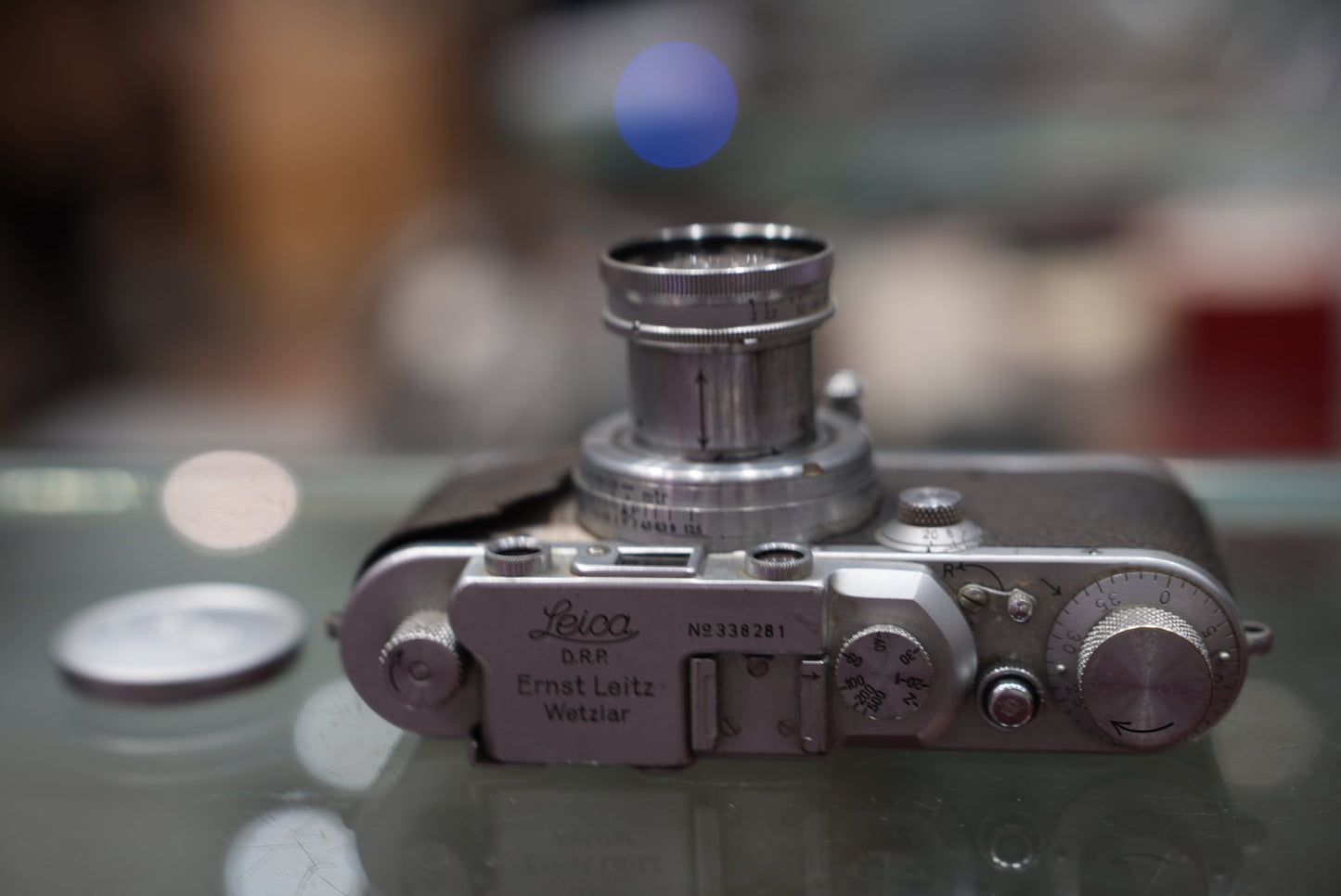 Leica lll Film Camera Silver With Summar 50mm /F2 Collaspible #338281/333131