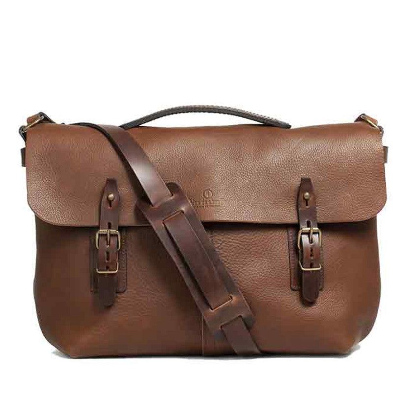 Bleu De Chauffe:Message Bag(Brown)