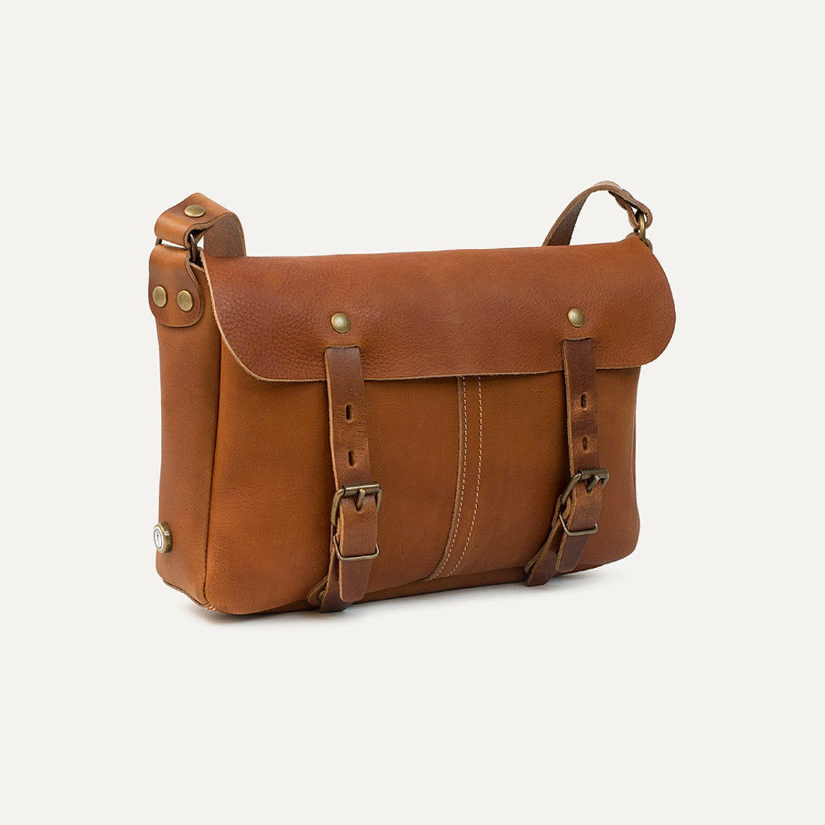 Bleu De Chauffe:Leo Postman Bag(Brown)