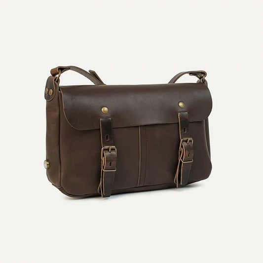 Bleu De Chauffe:Leo Postier Bag (Brown)