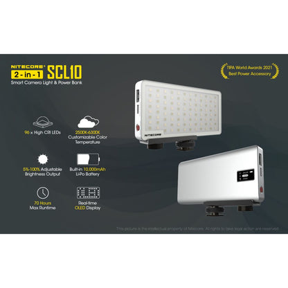 Nitecore SCL10 2-in-1 Smart Camera Light &Power Bank