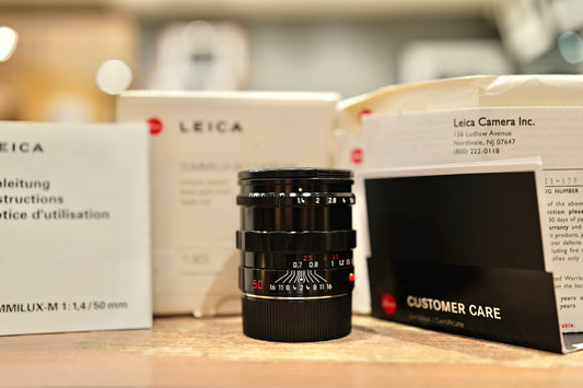Leica Summilux-M 50mm F/1.4 pre-Asph Black Paint Germany