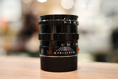 Leica Summilux-M 50mm F/1.4 pre-Asph Black Paint Germany