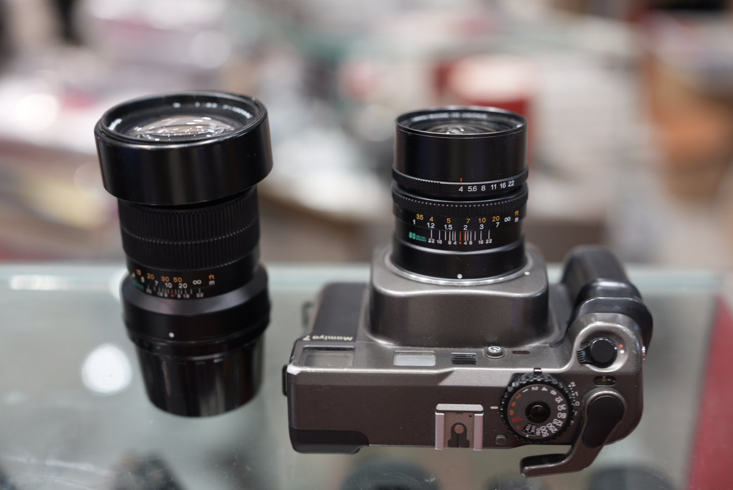 Mamiya 7 Medium Format Film Camera With 65mm F/4 & 150mm F/4.5 Lens #0D1256