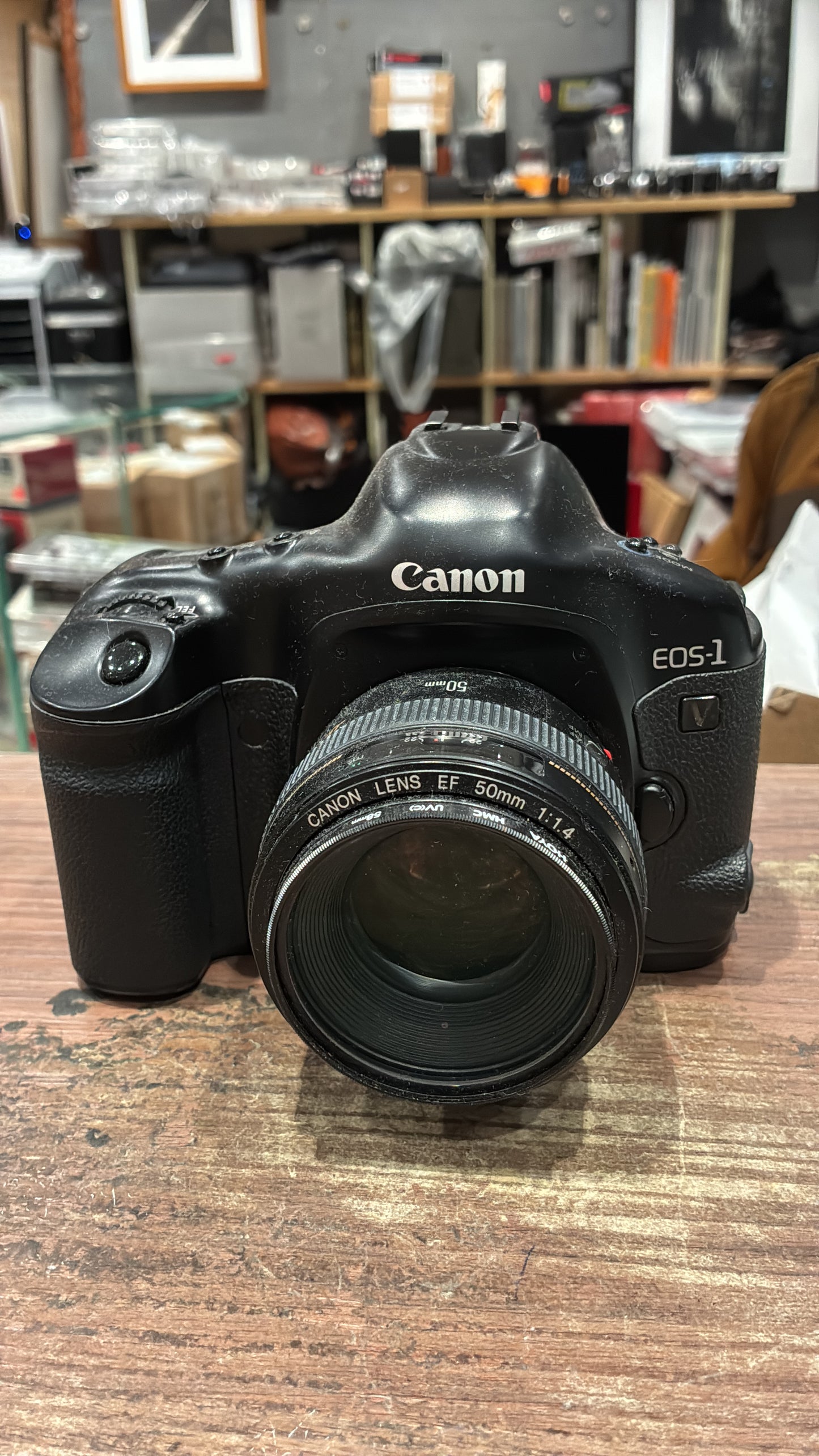 Canon Eos-1 camera with EF 50mm F/1.4 Lens #103308