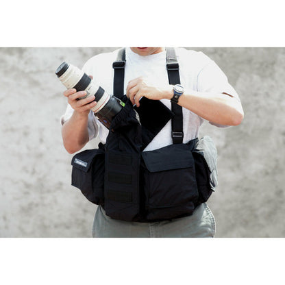 Newswear Mens Foul Weather Digital Chestvest-black (100% waterproof) #434460