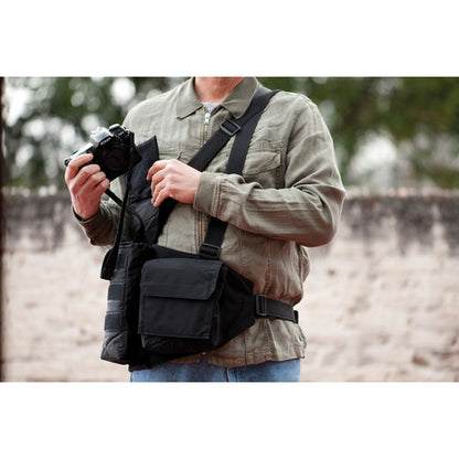 Newswear Mens Foul Weather Digital Chestvest-black (100% waterproof) #434460