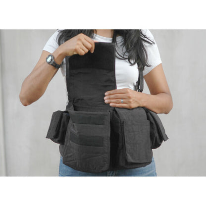Newswear Women’s Foul Weather Digital Chestvest-Black (100%Waterproof)#739143