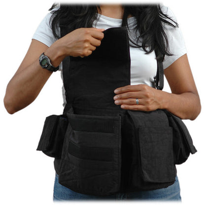 Newswear Women’s Digital Chestvest-Black #511761