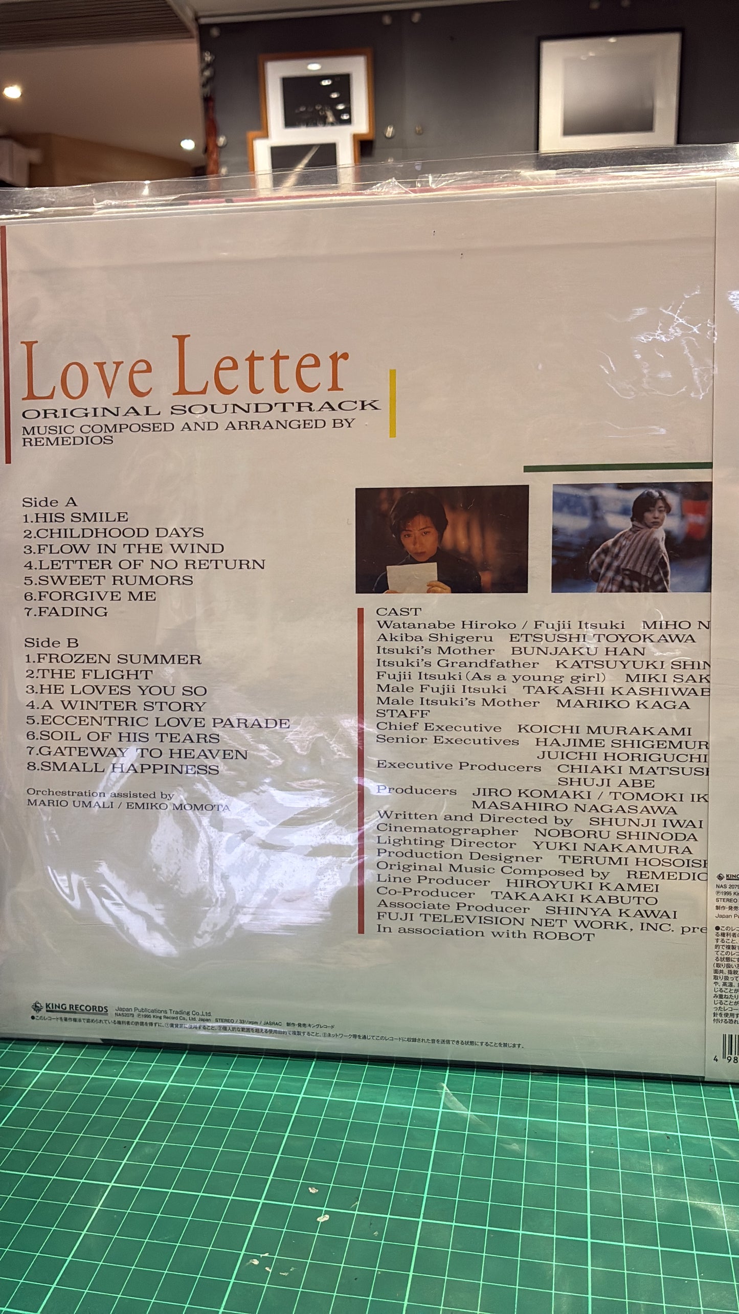 情書 Love Letter 電影原聲黑膠大碟Original Motion Picture Soundtrack Vinyl Record  By Remedios