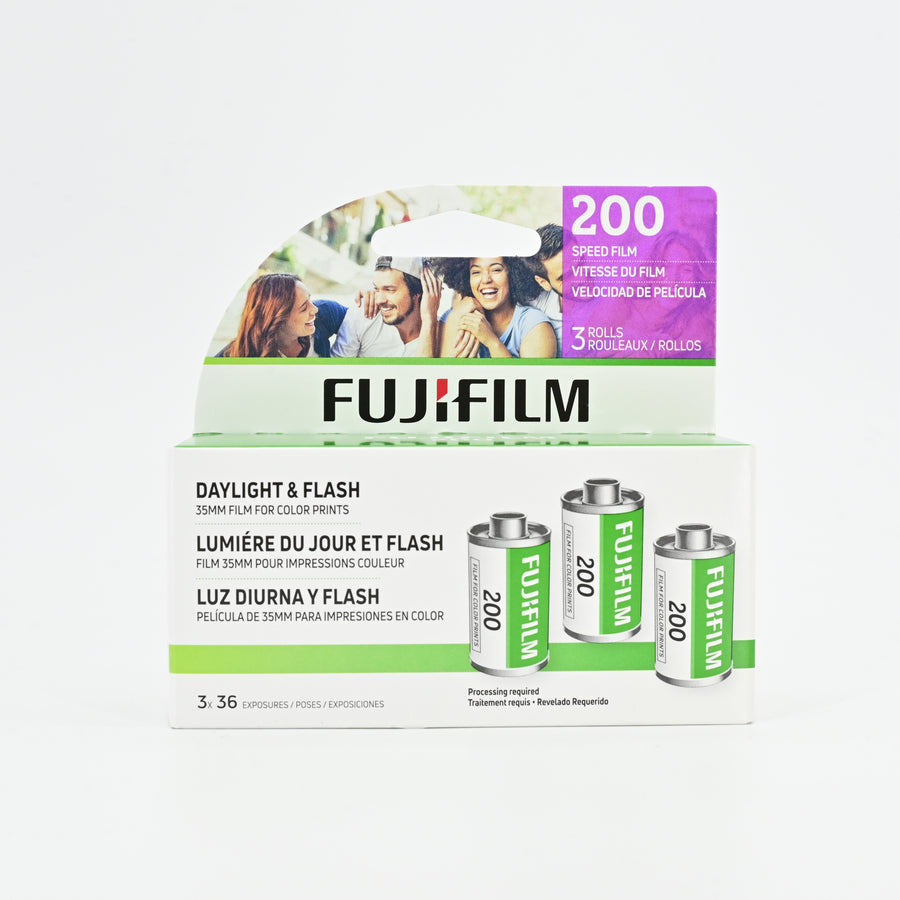 Fujifilm Fujicolor 200 Color Negative Film 35mm 36 Exposures 3 Packs