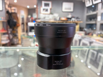 Ricoh GT-2 Tele Conversion Lens
+ GA-3 Lens Adapter for GR IV (GR4 HDF Mono)
