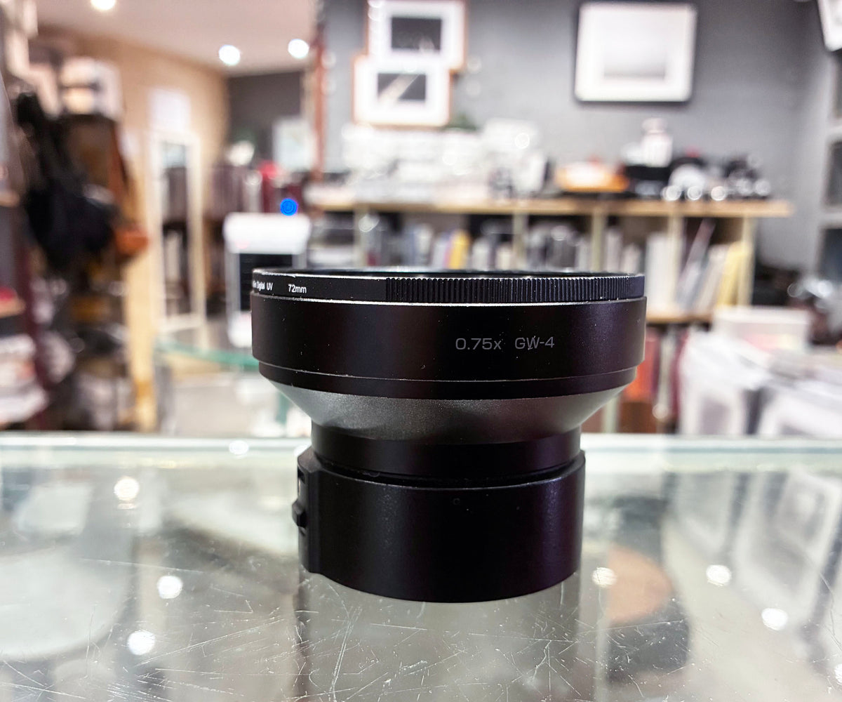 Ricoh GR 0.75x GW-4 Telecoverion Lens & Ricoh GR GA-3 Adapter for GR IV (GR4 HDF Mono)