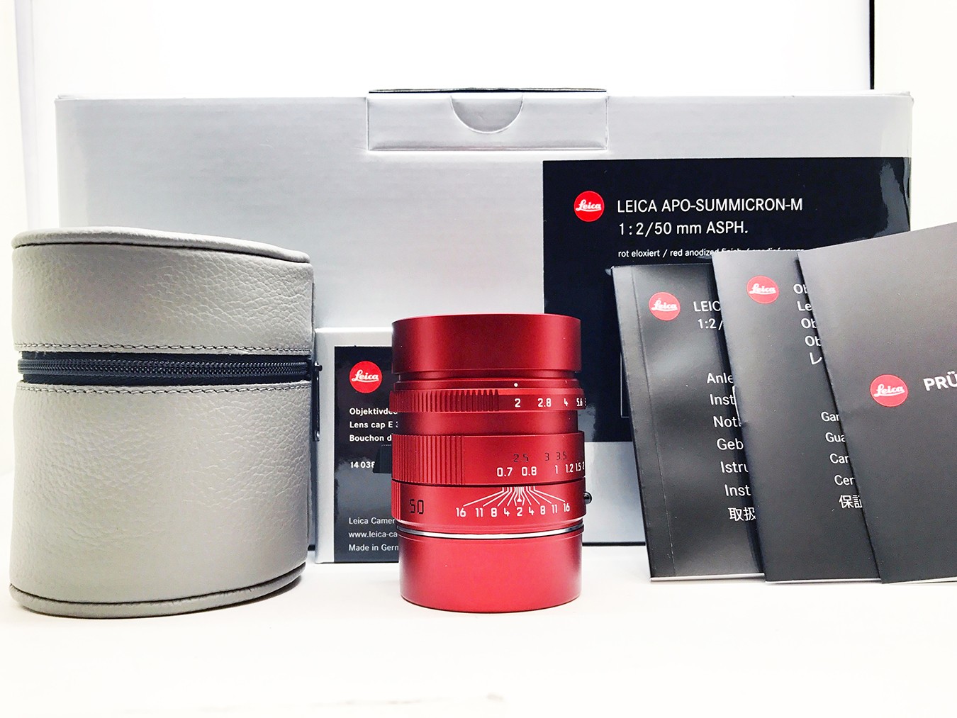 Leica APO-Summicron-M 50mm f/2.0 ASPH, red anodized finish - meteor