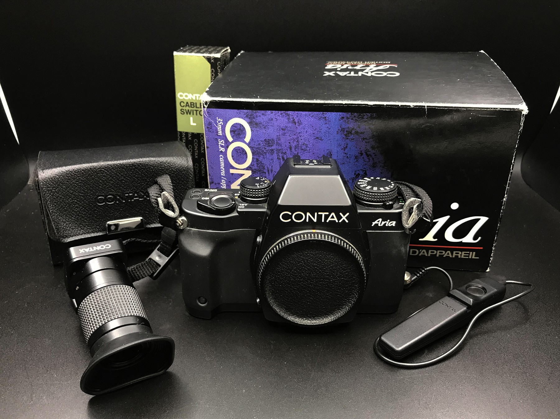 Contax Aria Film Camera With Contax Viewfinder - meteor
