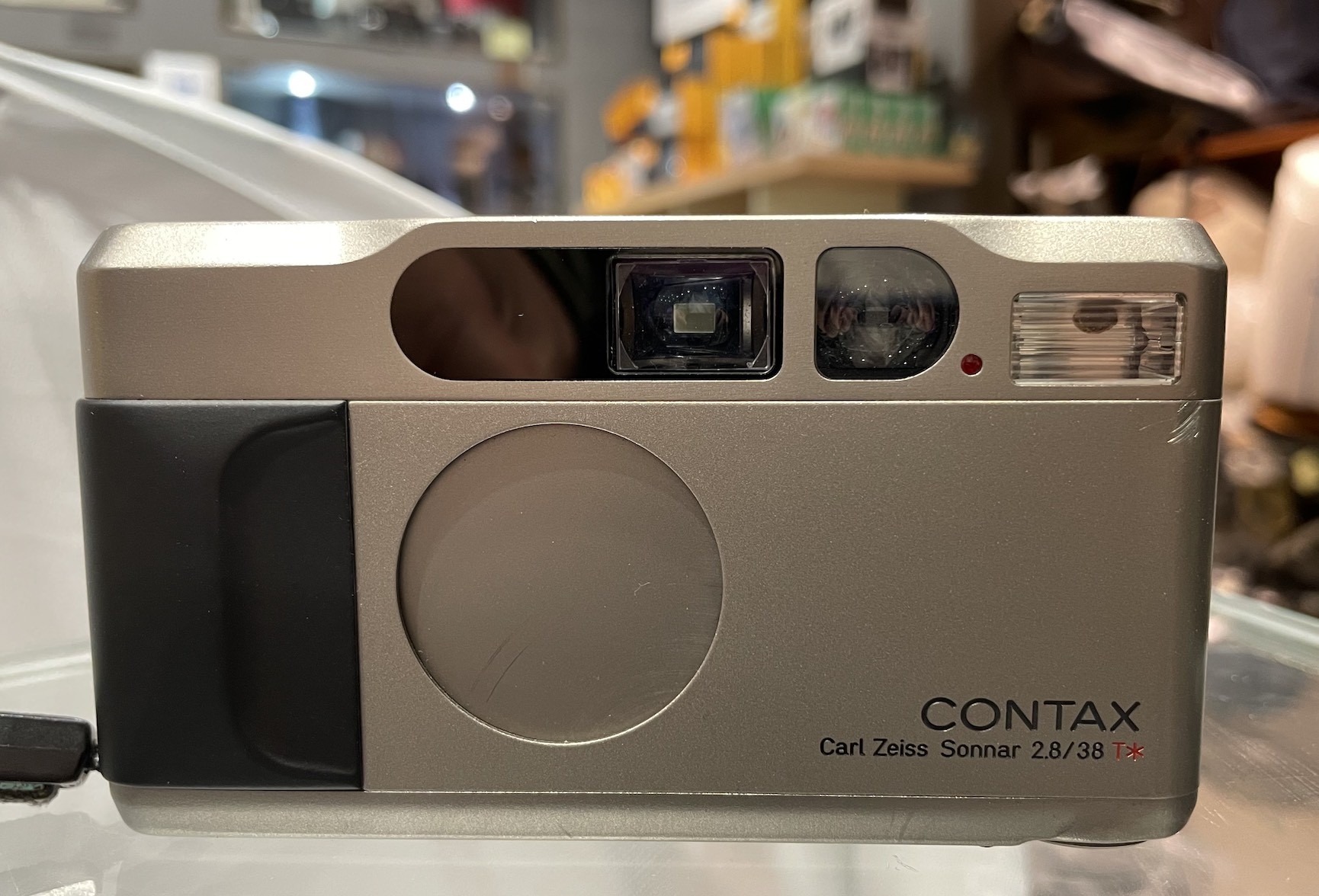 Contax T2 with Data Back Film Camera (champagne color) - meteor